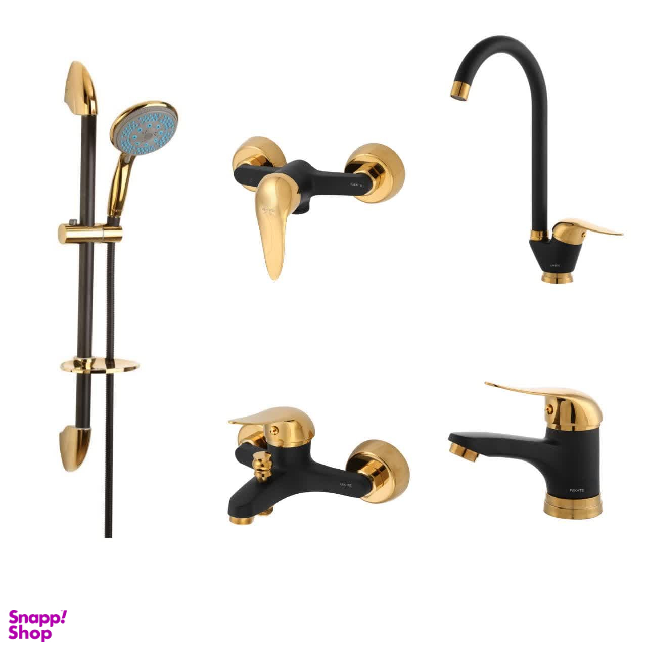 ست شیرآلات فاخته مدل زحل پلاس کد MT مجموعه 5 عددی