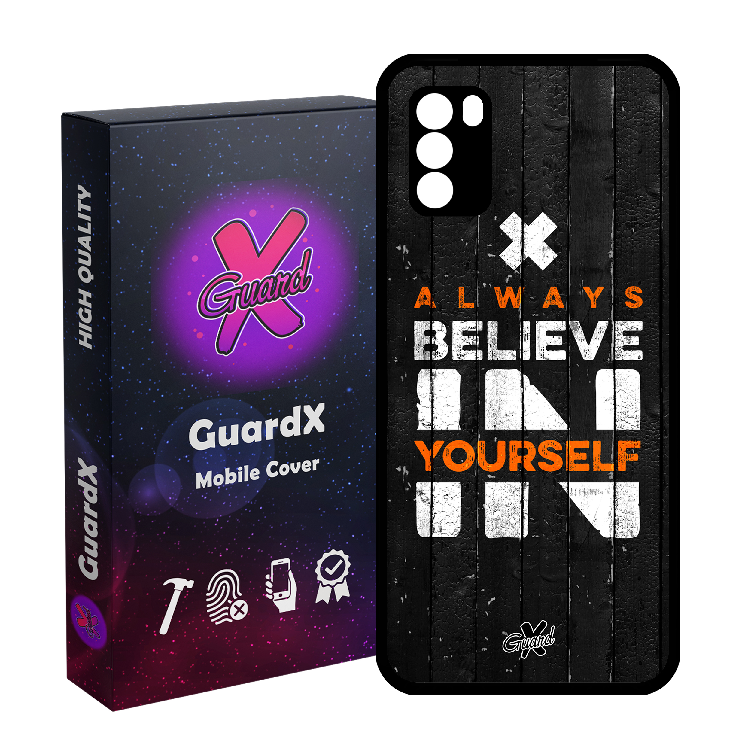 کاور گارد ایکس طرح Text مدل Glass10167 مناسب برای گوشی موبایل شیائومی Poco M3