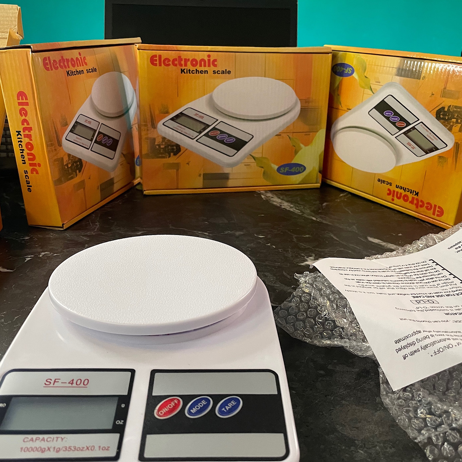 ترازو آشپزخانه sf400(ال ای دی دار)