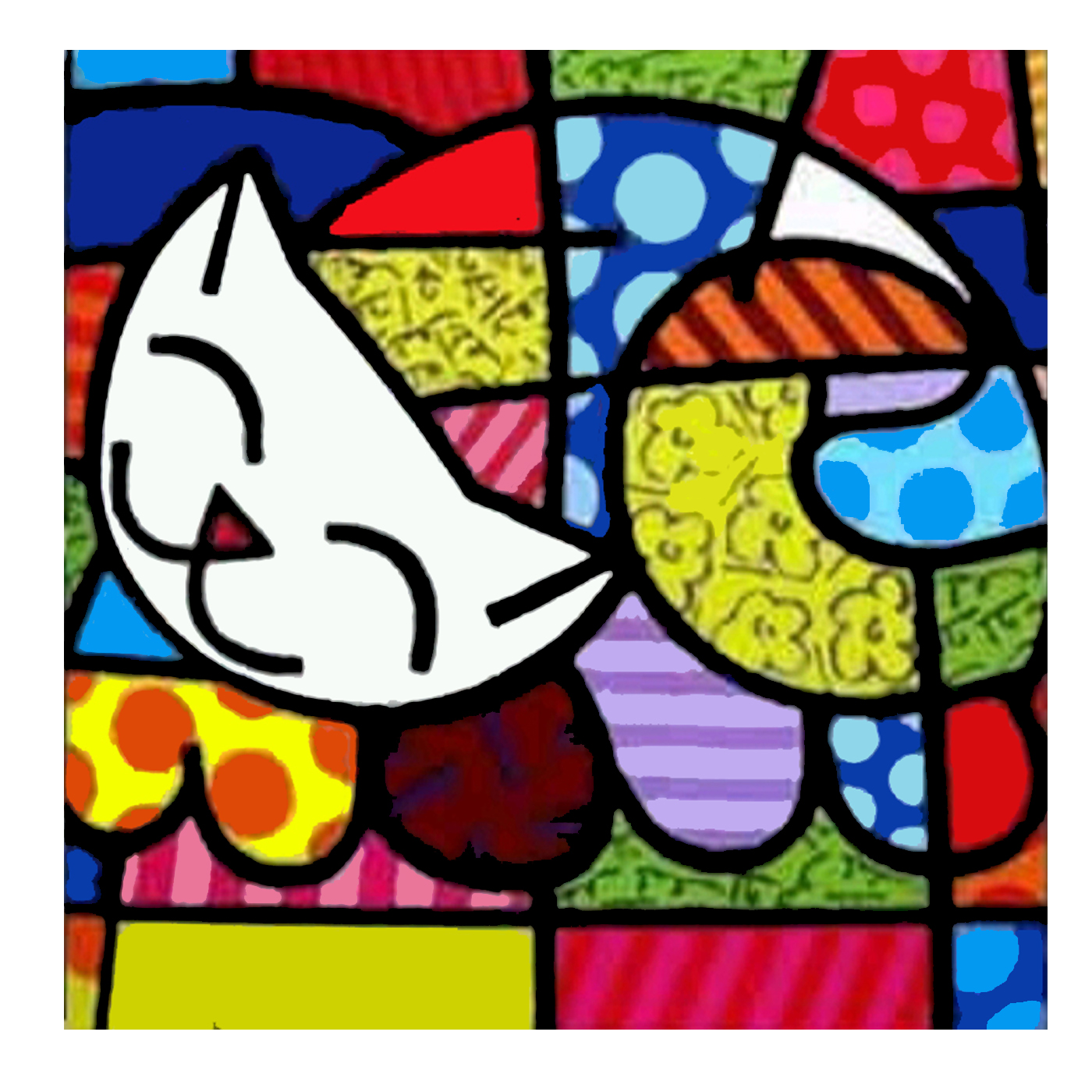 تابلو نقاشی اکریلیک طرح گربه کد 310