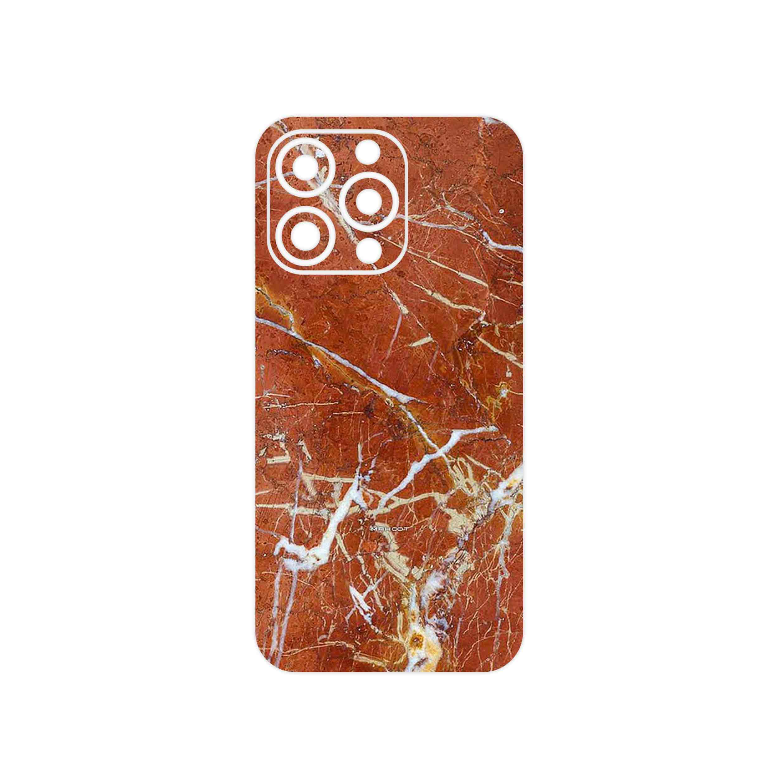 برچسب پوششی ماهوت مدل Red Marble مناسب برای گوشی موبایل اپل iphone 13 Pro