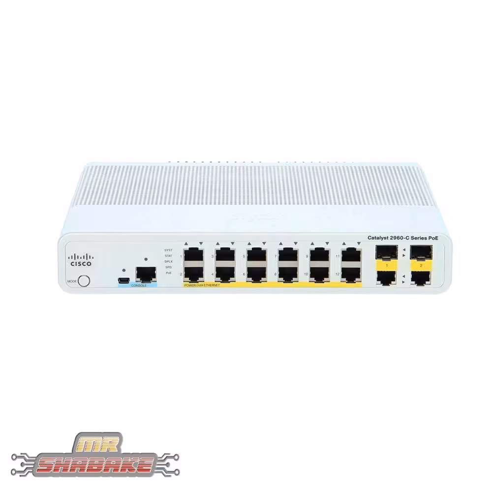 قیمت و خرید سوئیچ سیسکو WS-C2960C-12PC-L | مسترشبکه