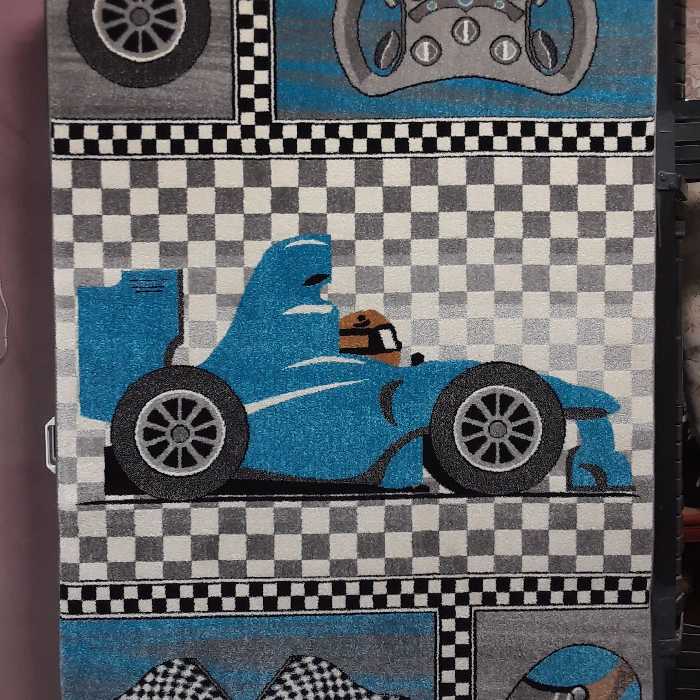 فرش 6 متری طرح اتاق کودک ساوین طرح ماشین