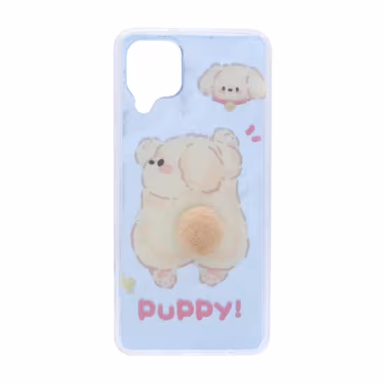 قاب گوشی موبایل مدل اطلسی عروسکی دم برجسته Puppy