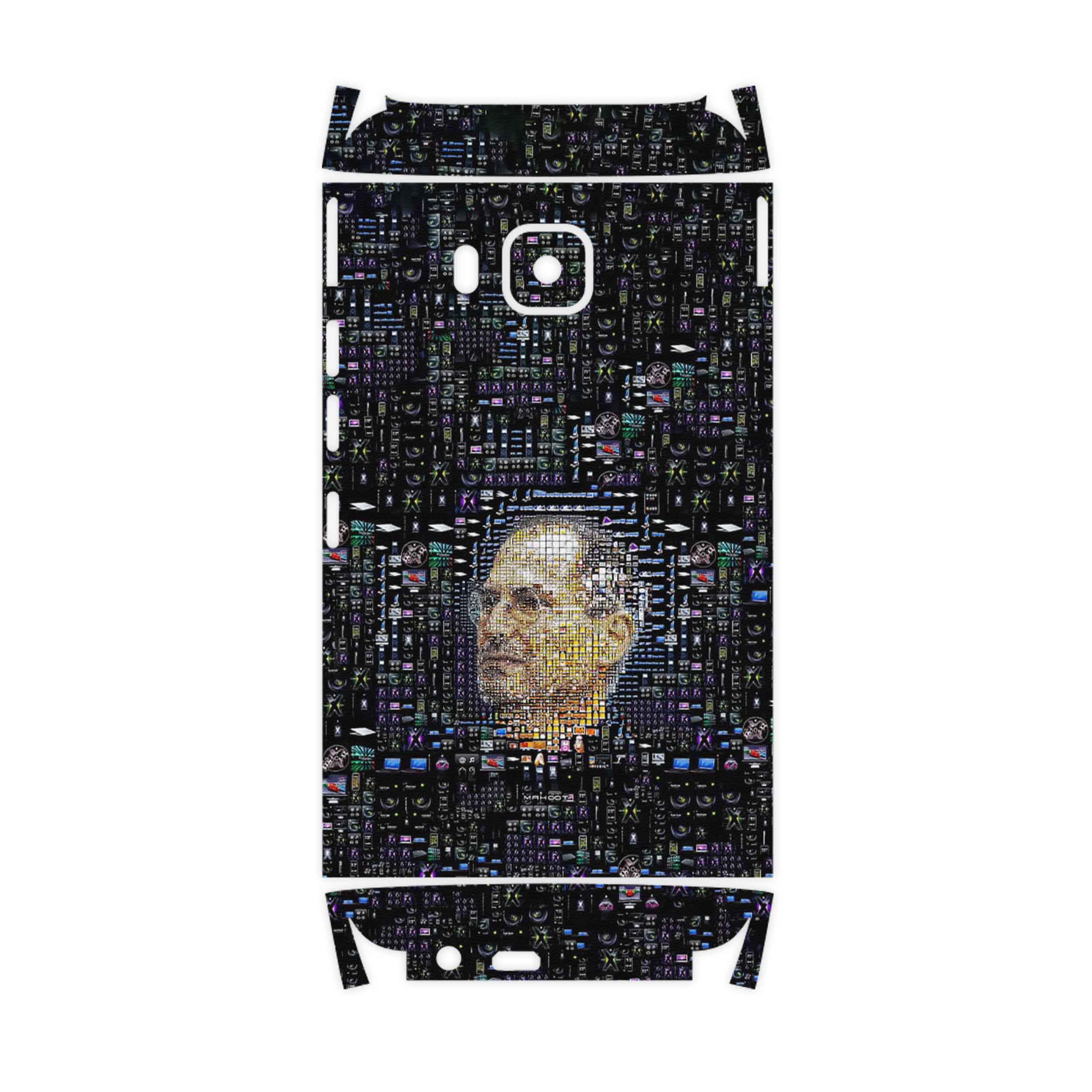 برچسب پوششی ماهوت مدل 2 Collage of Steve Jobs-FullSkin مناسب برای گوشی موبایل اچ تی سی One M9