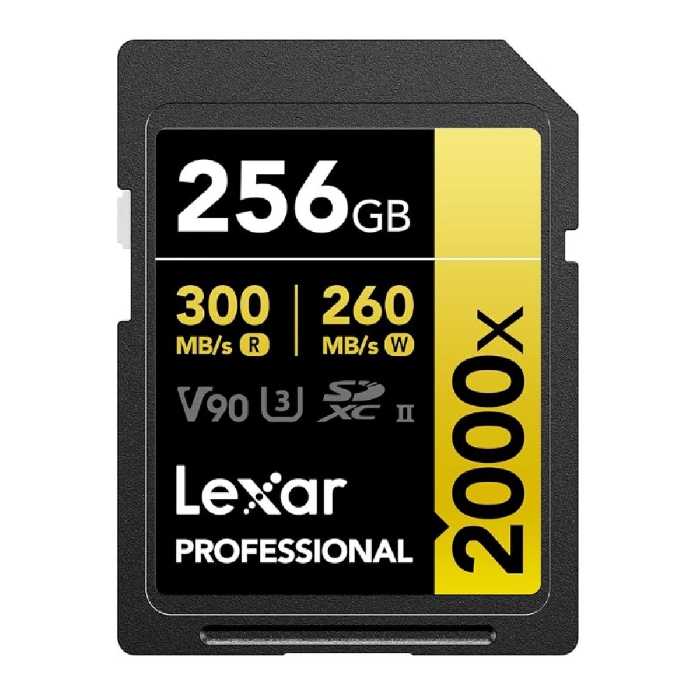 خرید کارت حافظه Lexar Professional 2000x 300MB/s 256GB با بهترین قیمت