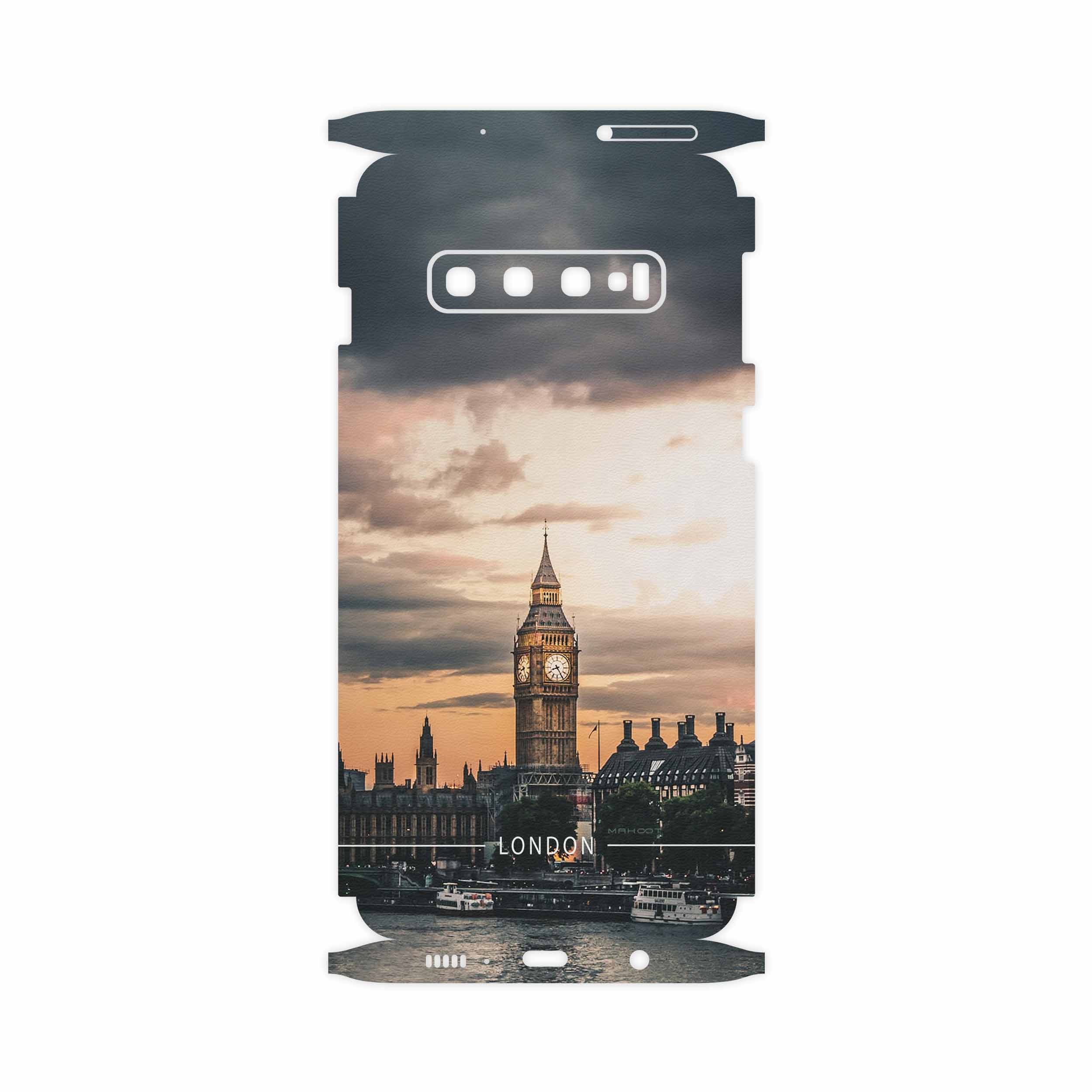 برچسب پوششی ماهوت مدل London City-FullSkin مناسب برای گوشی موبایل سامسونگ Galaxy S10