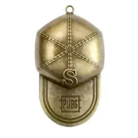 آویز گردنبند مدل کلاه فلزی PUBG کد 1063