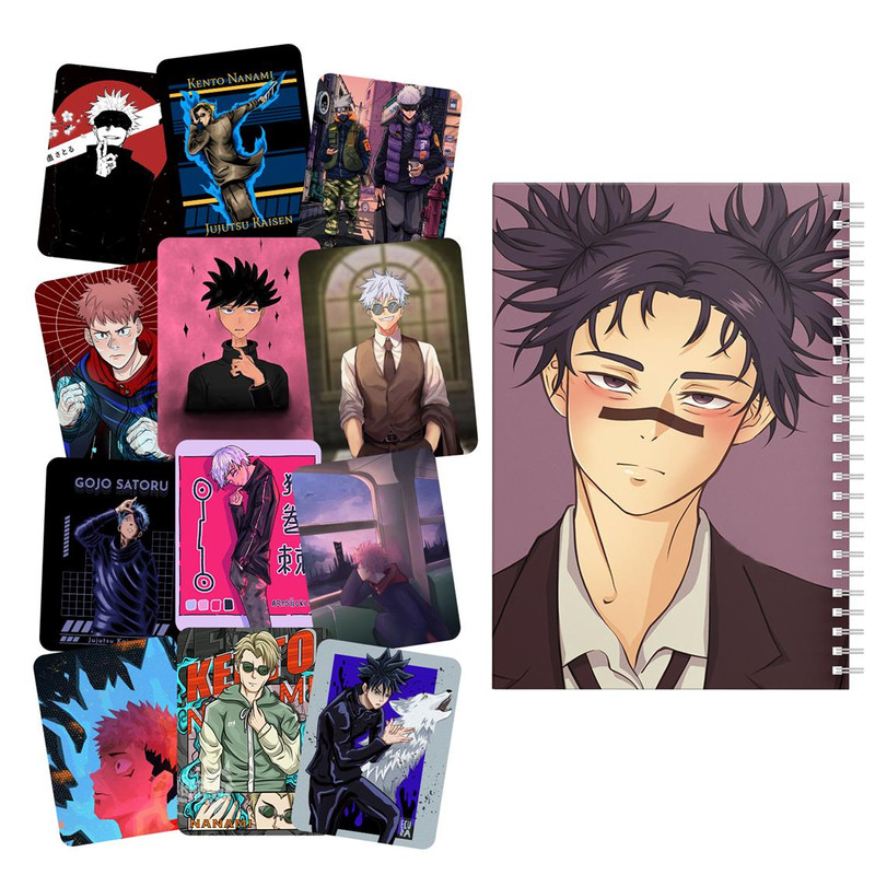 دفتر مشق باژیکان طرح انیمه جوجوتسو کایسن کد 20212044 به همراه برچسب مجموعه 12 عددی