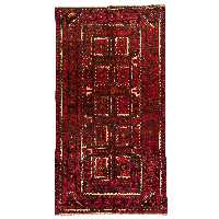 فرش دستبافت سه و نیم متری مدل نقشه بلوچ  کد 34.2917