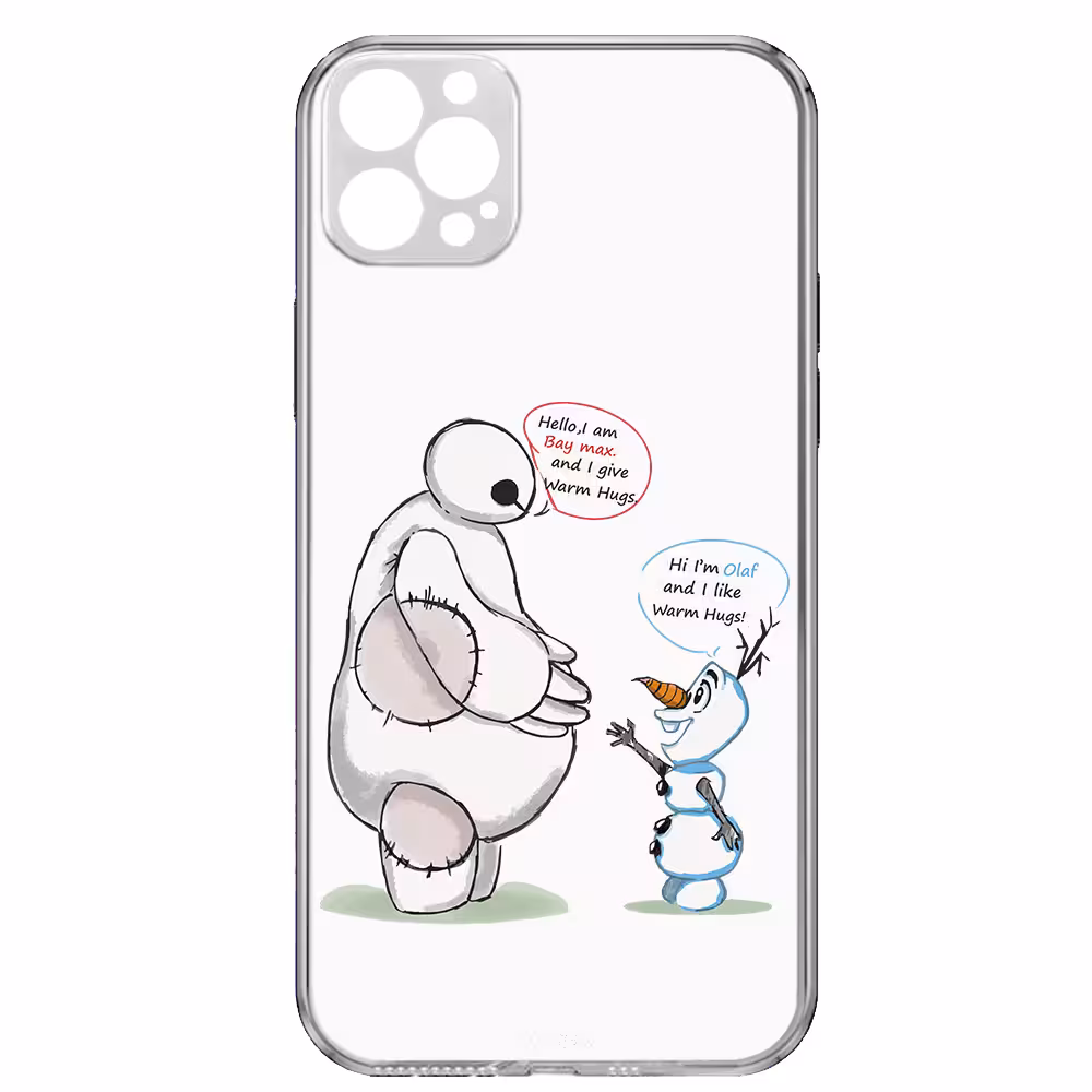 کاور طرح Olaf &amp; Baymax مناسب برای گوشی موبایل اپل iPhone 13 Pro Max 