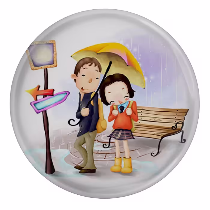 پیکسل طرح نیمکت و چتر مدل S10388