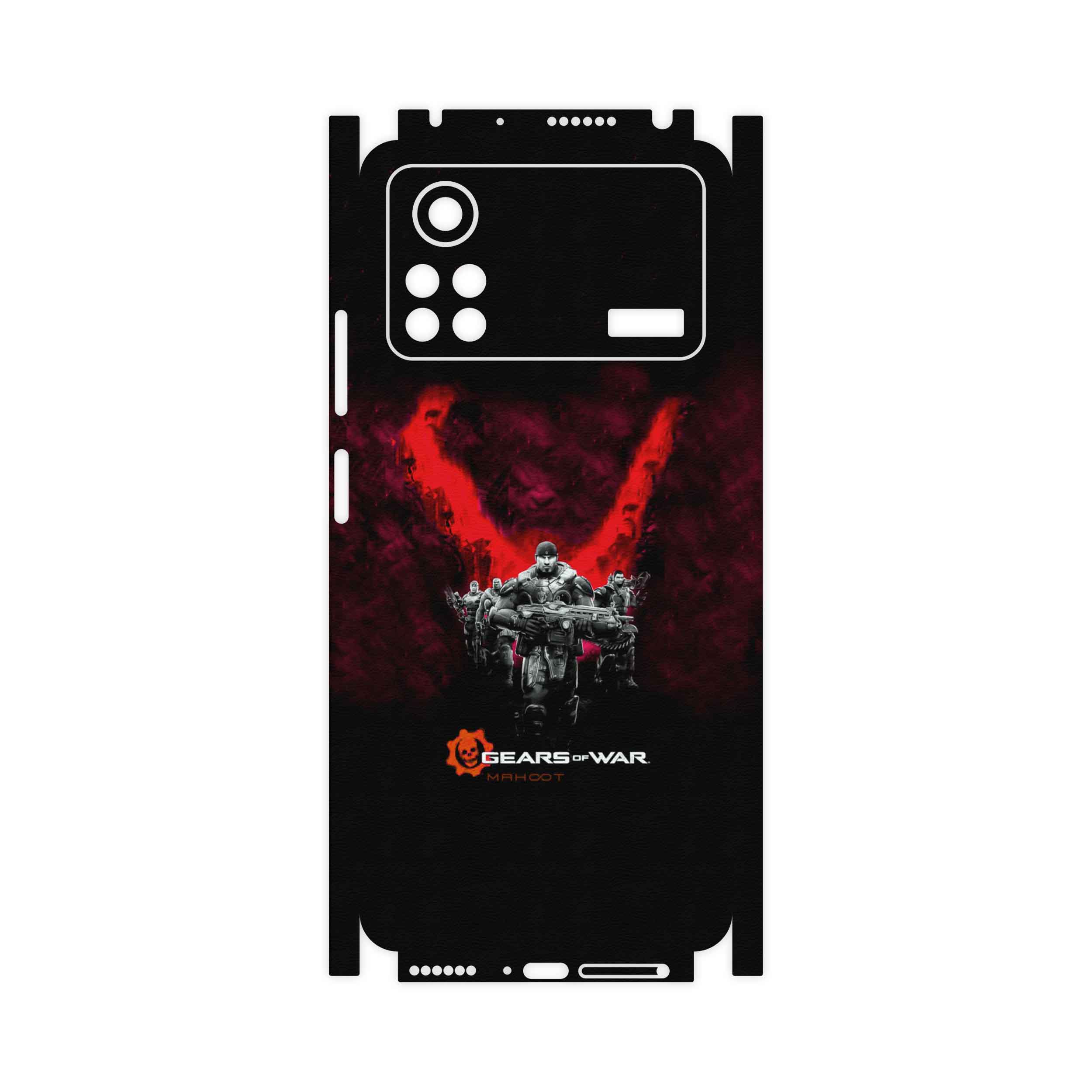 برچسب پوششی ماهوت مدل Gears-Of-War-Game-FullSkin مناسب برای گوشی موبایل شیائومی Poco X4 Pro 5G