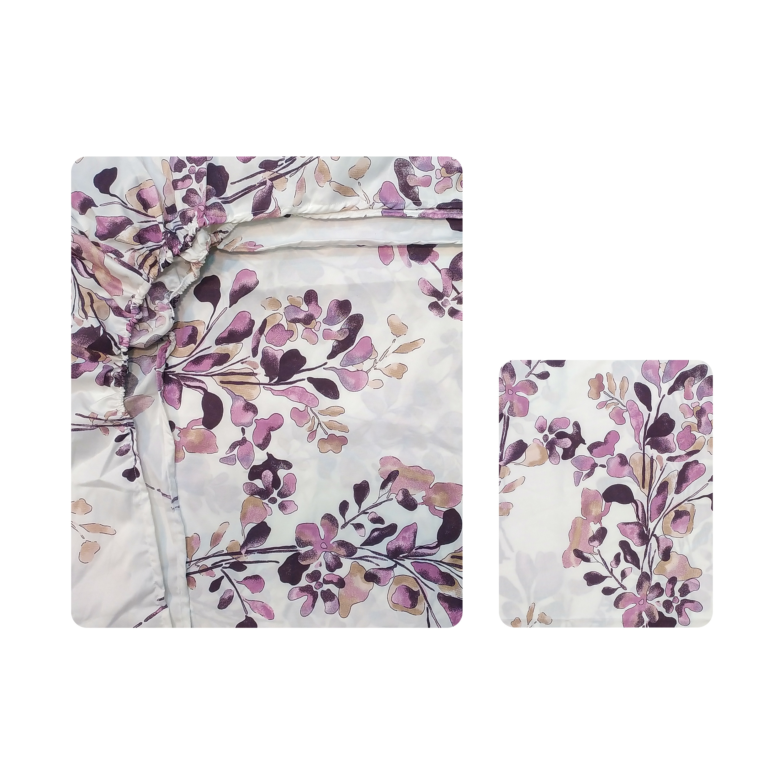 سرویس ملحفه آدنو مدل کمند کد IR116 یک نفره 2 تکه