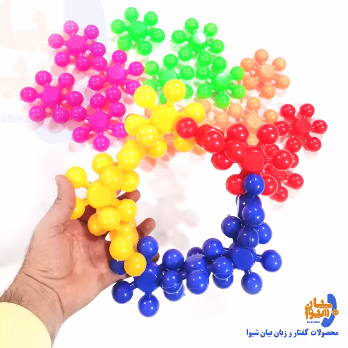 بازی ستاره فکری درشت 24 عددی(جنس پلاستیک تو خالی) 