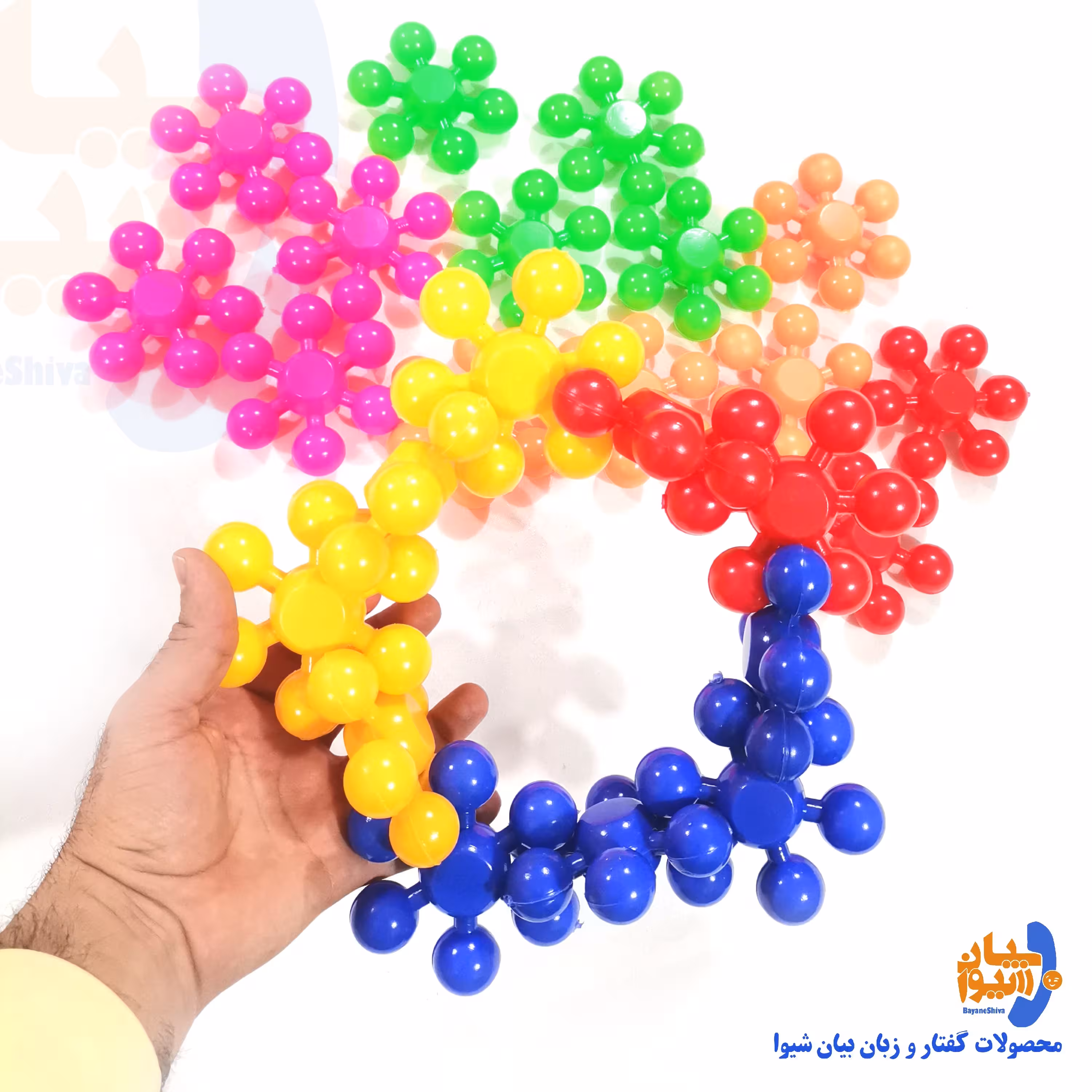 بازی ستاره فکری درشت 24 عددی(جنس پلاستیک تو خالی) 
