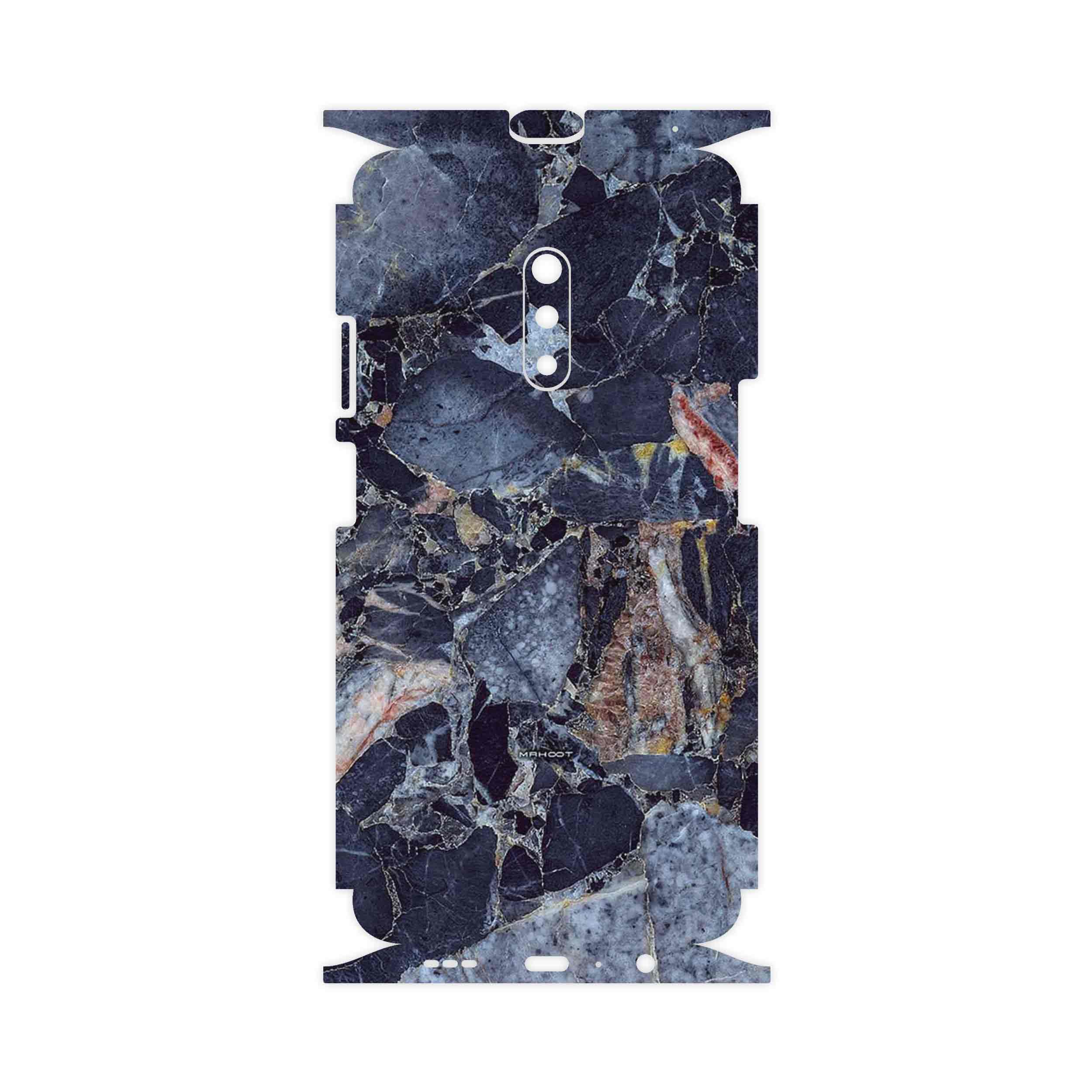 برچسب پوششی ماهوت مدل Broken black marble-FullSkin مناسب برای گوشی موبایل اپو Realme X