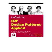 خرید و دانلود نسخه کامل کتاب Professional C# Design Patterns Applied