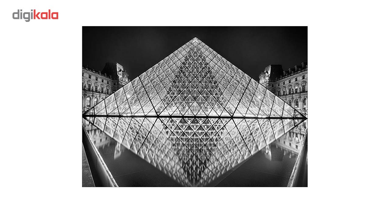 تابلو شاسی ونسونی طرح The Louvre سایز 30 × 40