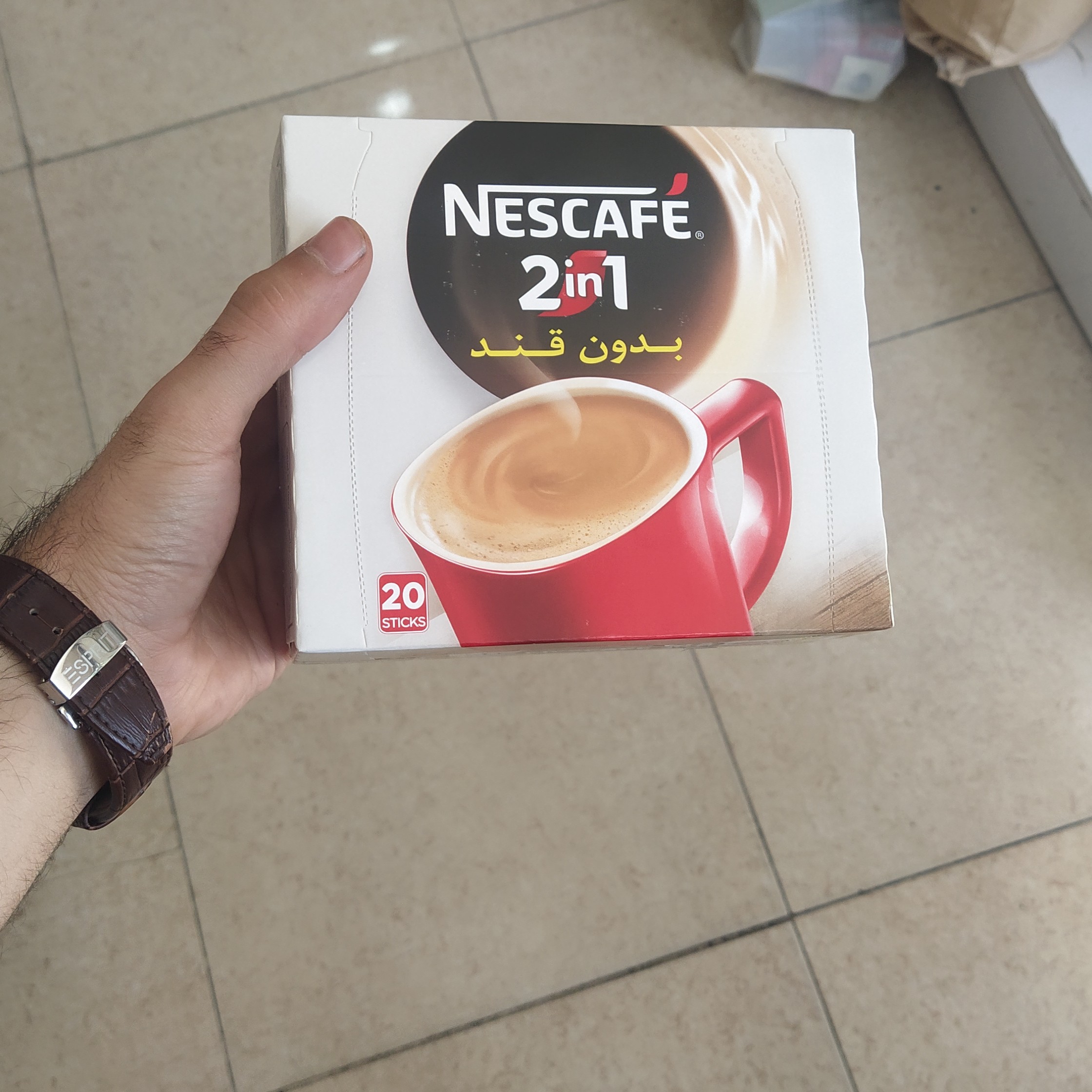 نسکافه 2 در 1 بدون قند بسته 20 عددی