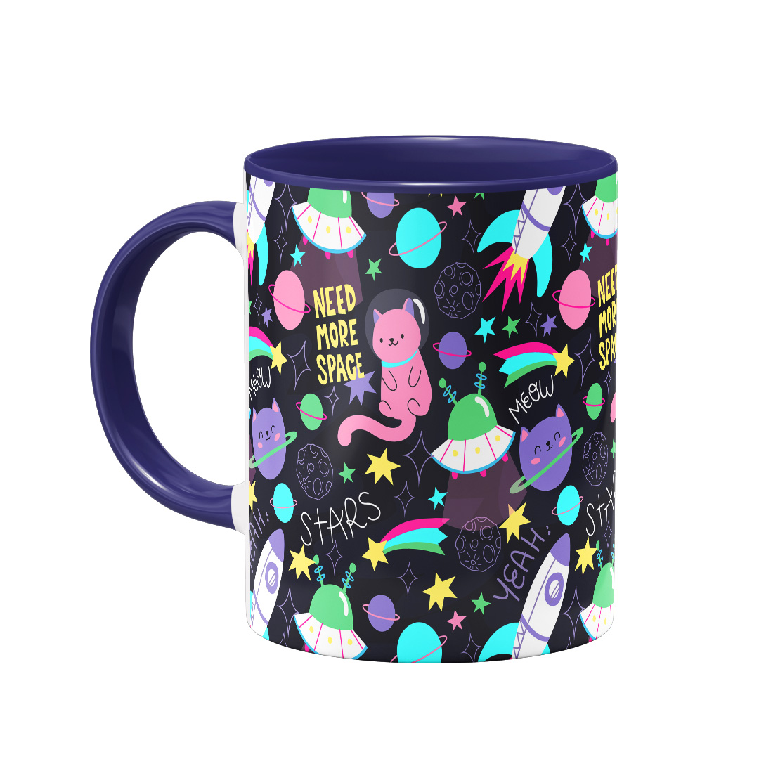 ماگ مدل گربه در فضا کد 1159