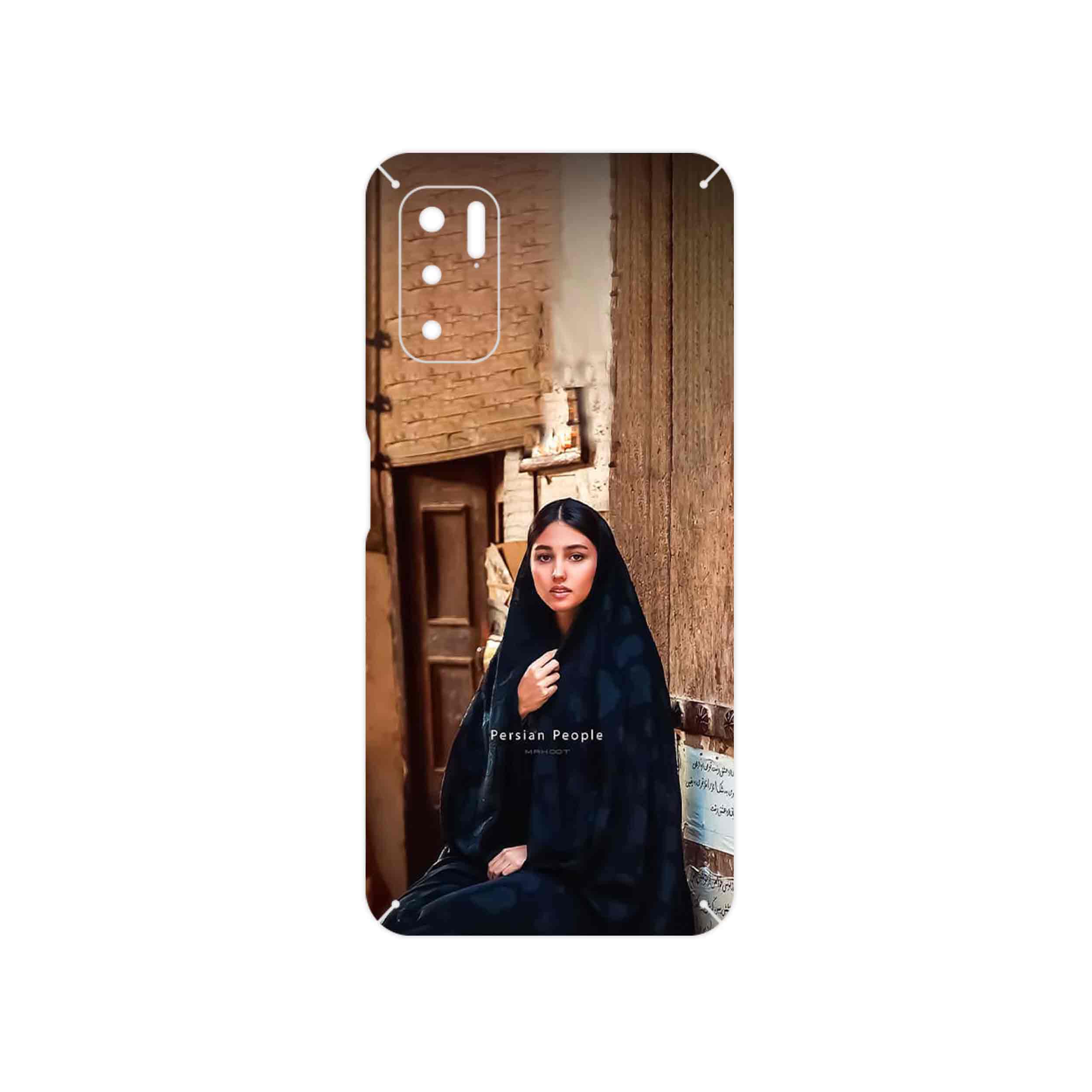 برچسب پوششی ماهوت مدل Portrait of an Iranian Woman مناسب برای گوشی موبایل شیائومی Redmi Note 10 5G