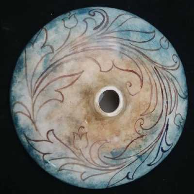 گلدان سرامیکی هیوا مدل رومیزی پیچک کد 11099015