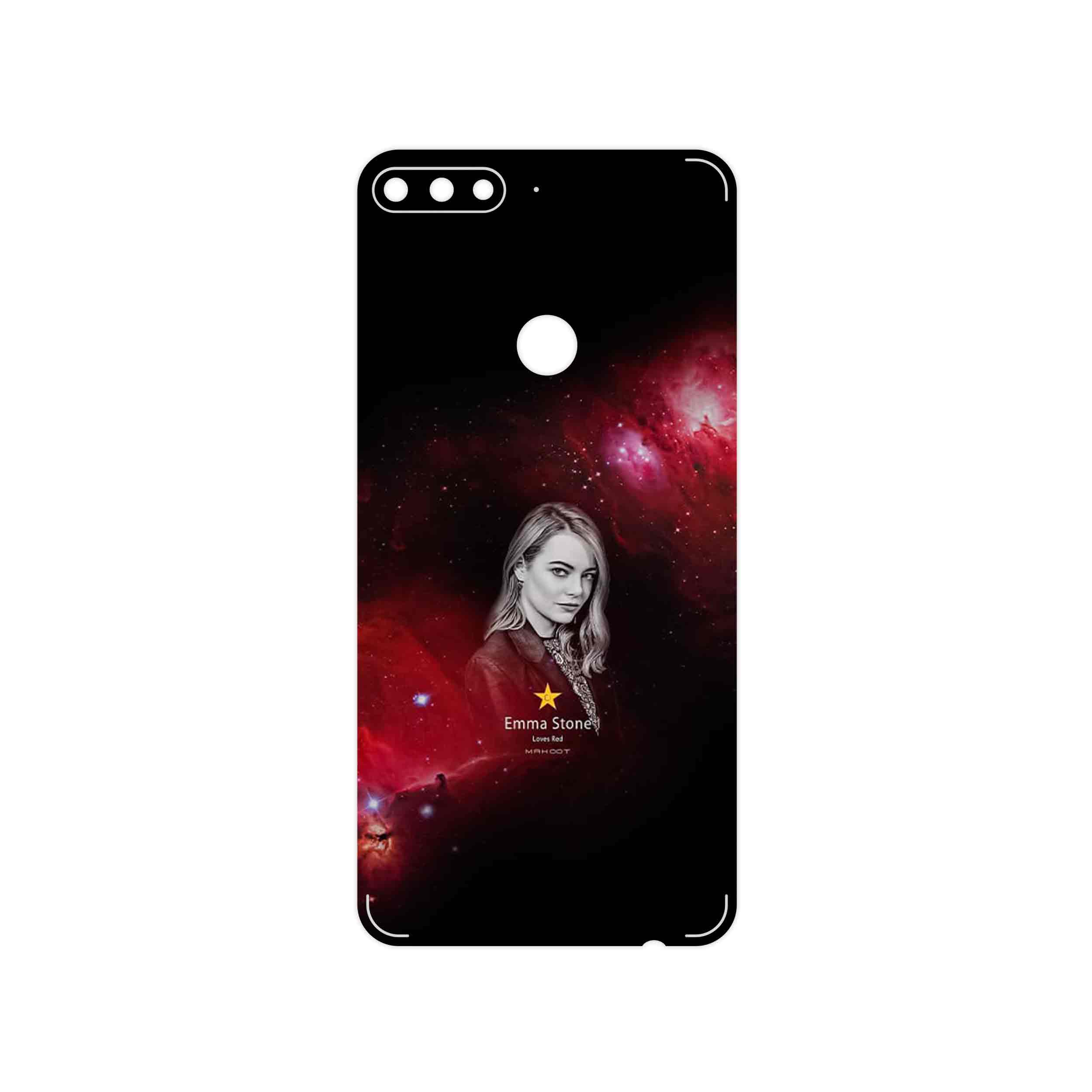 برچسب پوششی ماهوت مدل Emma Stone مناسب برای گوشی موبایل هوآوی Y7 Prime 2018