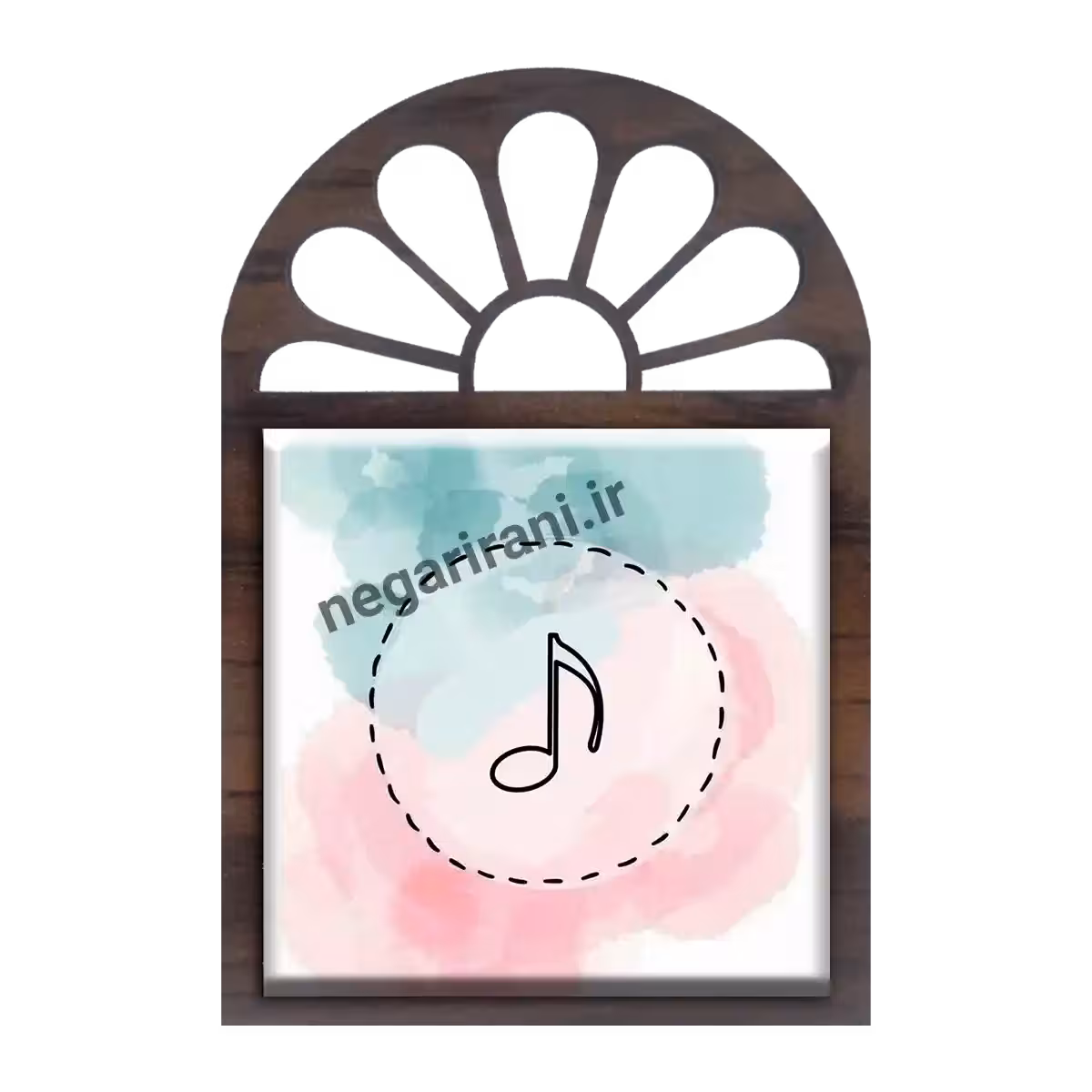 تندیس کاشی پنجره ای نت موسیقی مدل AC 12