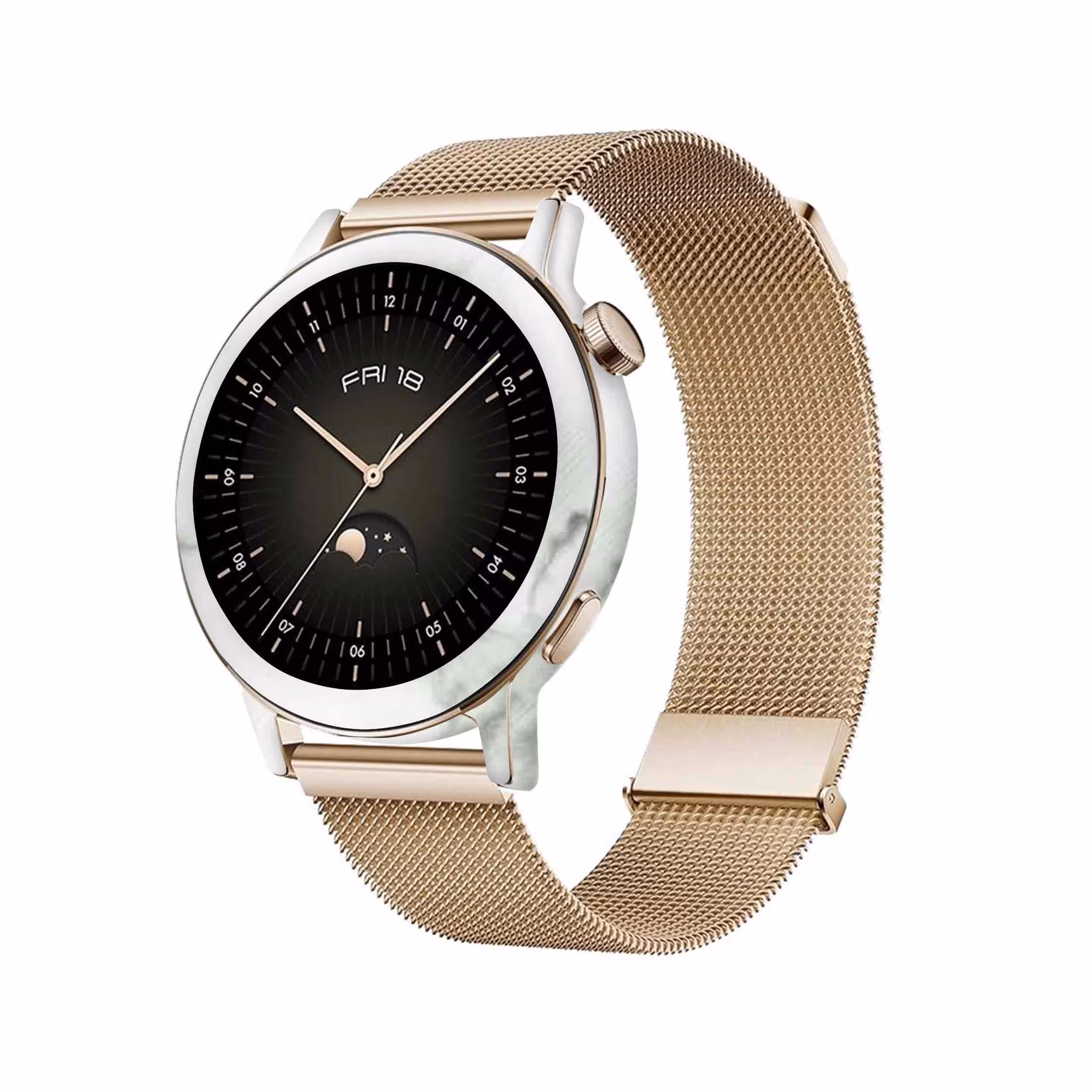 برچسب ماهوت طرح Blanco-Smoke-Marble مناسب برای ساعت هوشمند هوآوی Watch GT 3 42mm