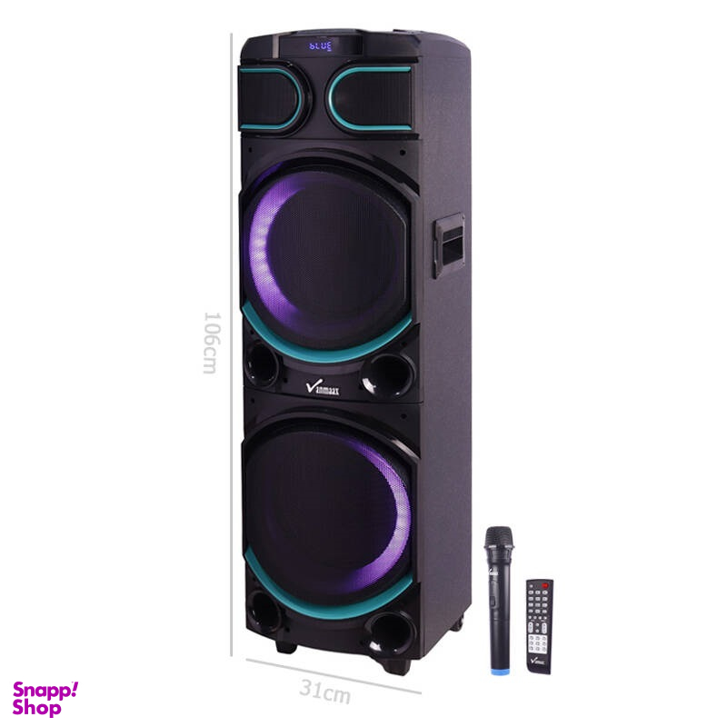 اسپیکر چمدانی بلوتوثی وان مکس مدل MAX-1400