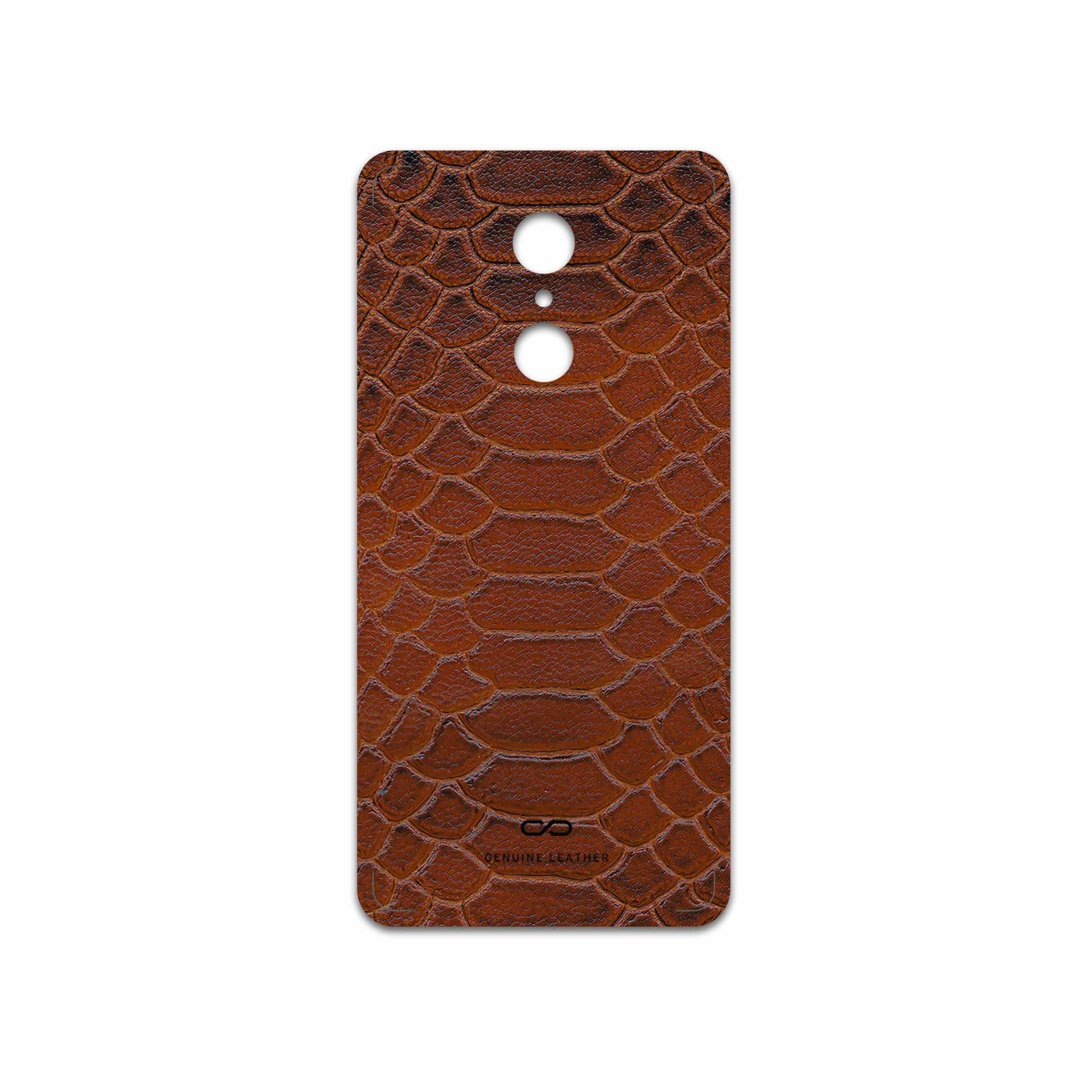 برچسب پوششی ماهوت مدل Brown-Snake-Leather مناسب برای گوشی موبایل شیائومی REDMI 5