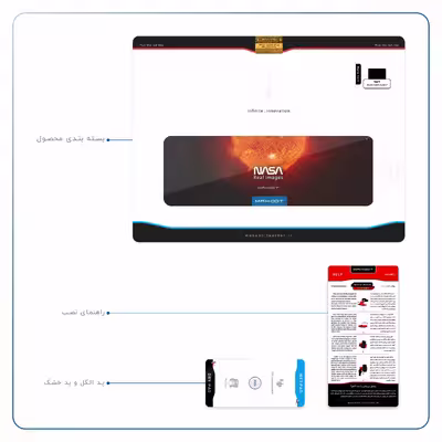 برچسب پوششی ماهوت مدل Sun-By-NASA مناسب برای تبلت اپل iPad 9.7 (GEN 5) 2017 A1822