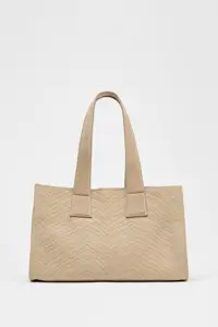 کیف زنانه زارا BRAIDED SUEDE SHOPPER | تهران زارا TehranZara