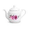 قوری چینی زرین ایران مدل Roseflower بزرگ 8