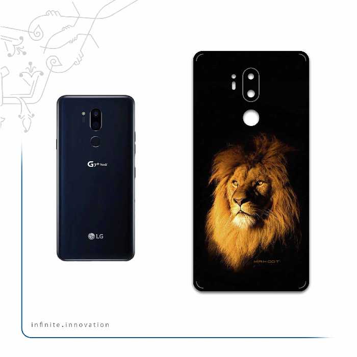 برچسب پوششی ماهوت مدل Lion مناسب برای گوشی موبایل ال جی G7 PLUS THINQ