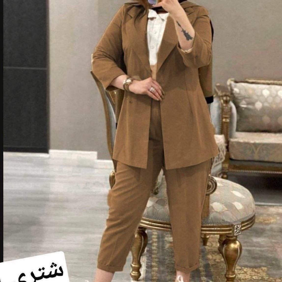 ست مانتو شلوار میکرو کجراه فری سایز ارسال رایگان