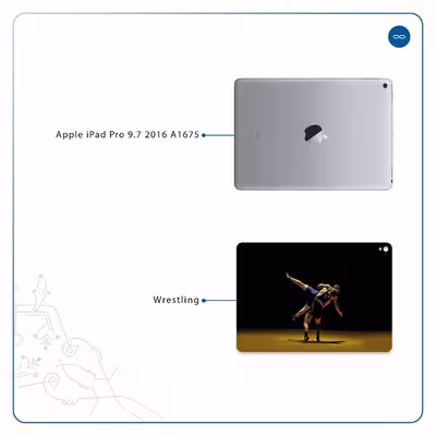 برچسب پوششی ماهوت مدل Wrestling مناسب برای تبلت اپل iPad Pro 9.7 2016 A1675
