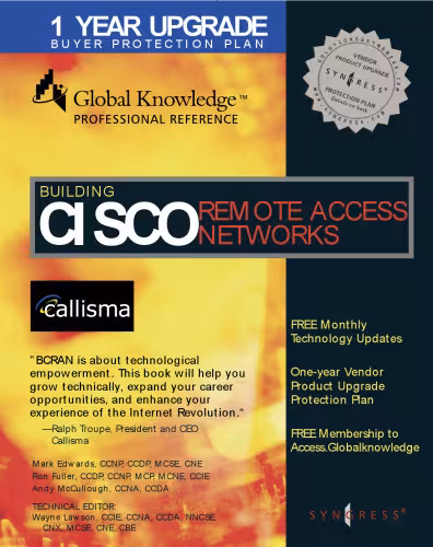 خرید و دانلود نسخه کامل کتاب Building Cisco Remote Access Networks