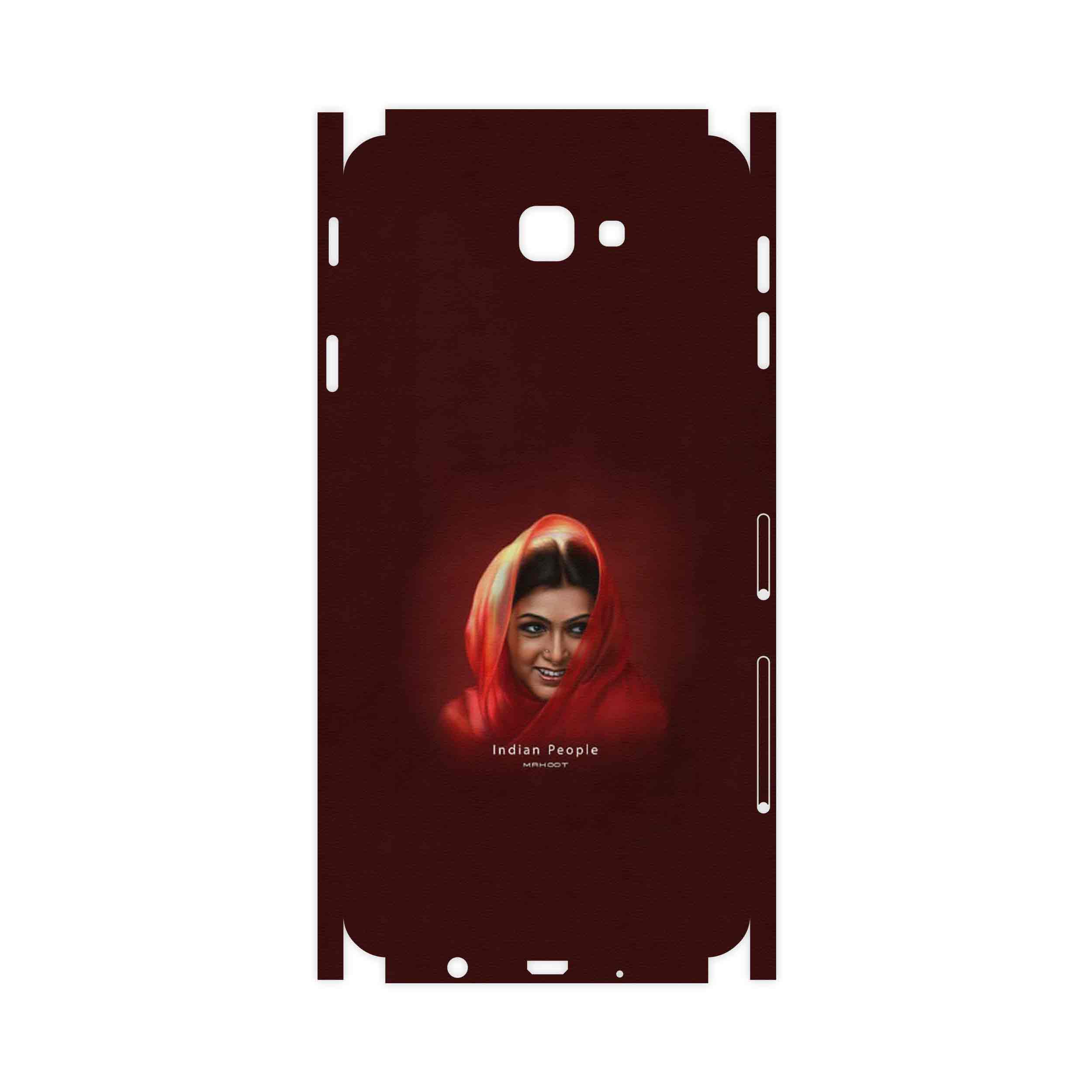 برچسب پوششی ماهوت مدل Portrait of an Indian Woman-FullSkin مناسب برای گوشی موبایل سامسونگ Galaxy J7 Prime