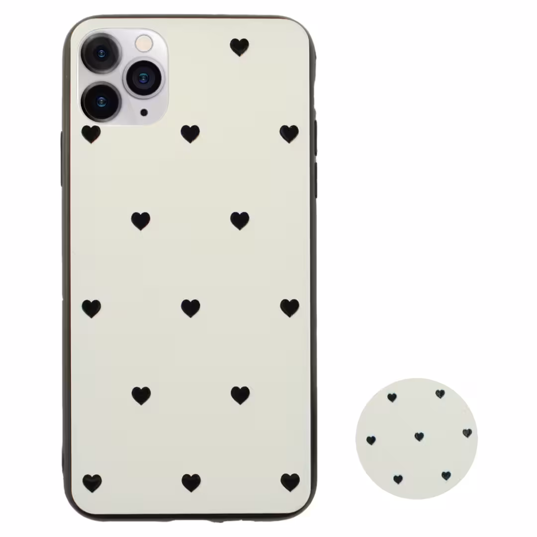 کاور مدل Love مناسب برای گوشی موبایل اپل iPhone 11 Pro Max به همراه پاپ سوکت 
