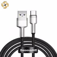 کابل Type C فست شارژ بیسوس Baseus Cafule Series Metal CAKF000101 طول 1 متر توان 66 وات