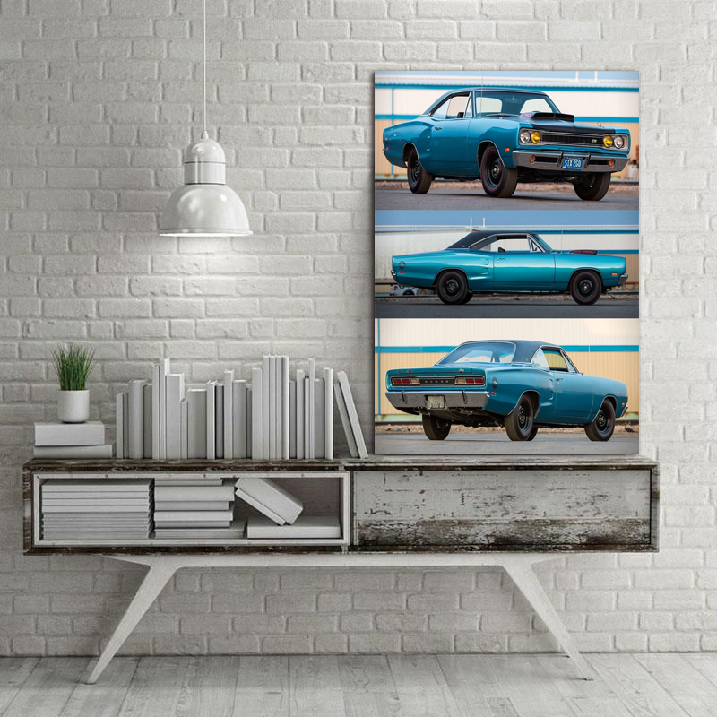 تابلو شاسی طرح ماشین مدل دوج کد 387