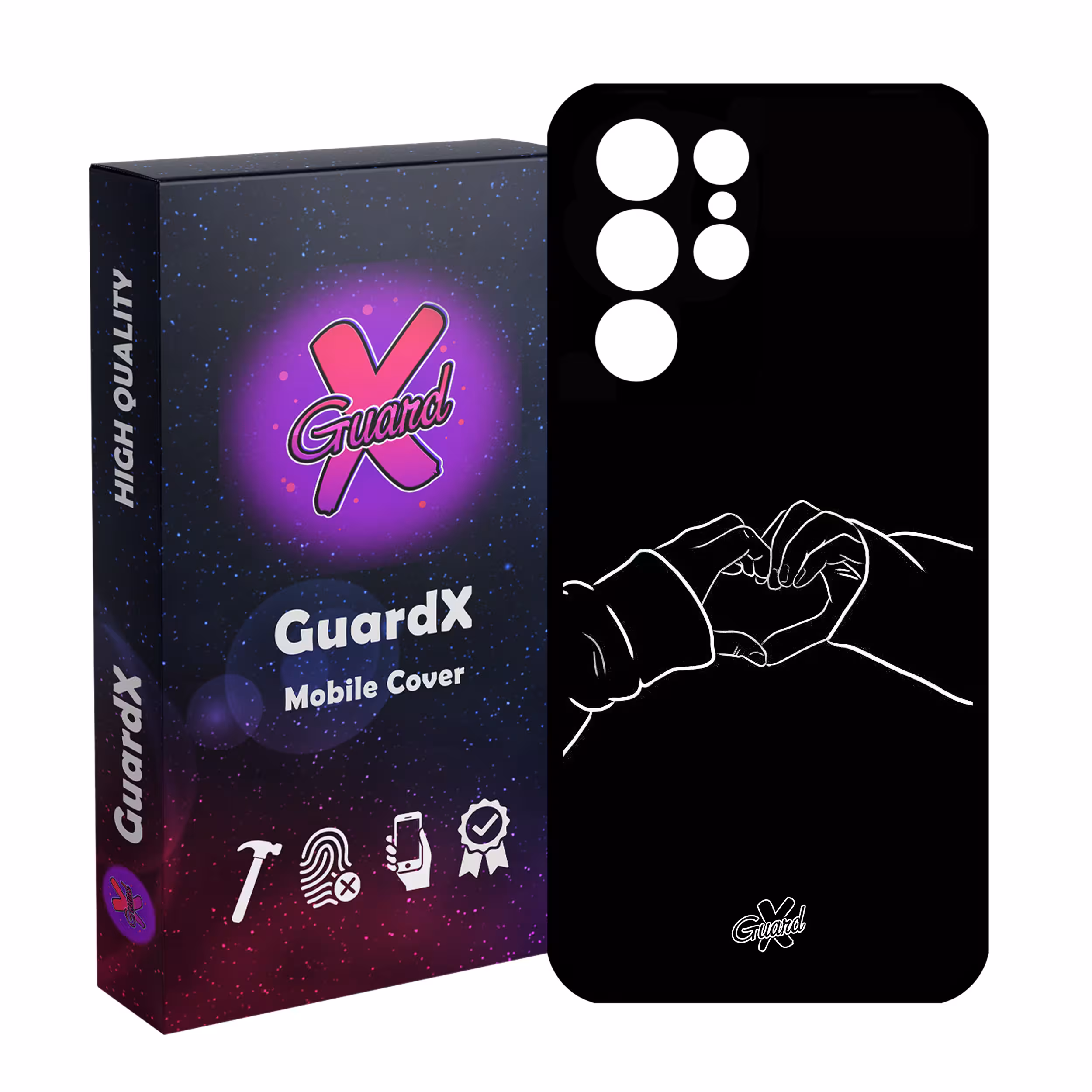 کاور گارد ایکس طرح Love مدل Glass10517 مناسب برای گوشی موبایل سامسونگ Galaxy S21 Ultra