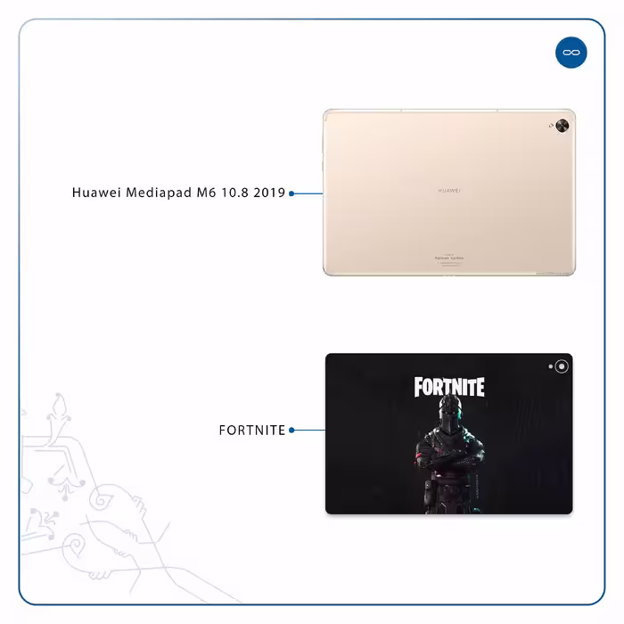 برچسب پوششی ماهوت مدل Fortnite-Game مناسب برای تبلت هوآوی Mediapad M6 10.8 2019