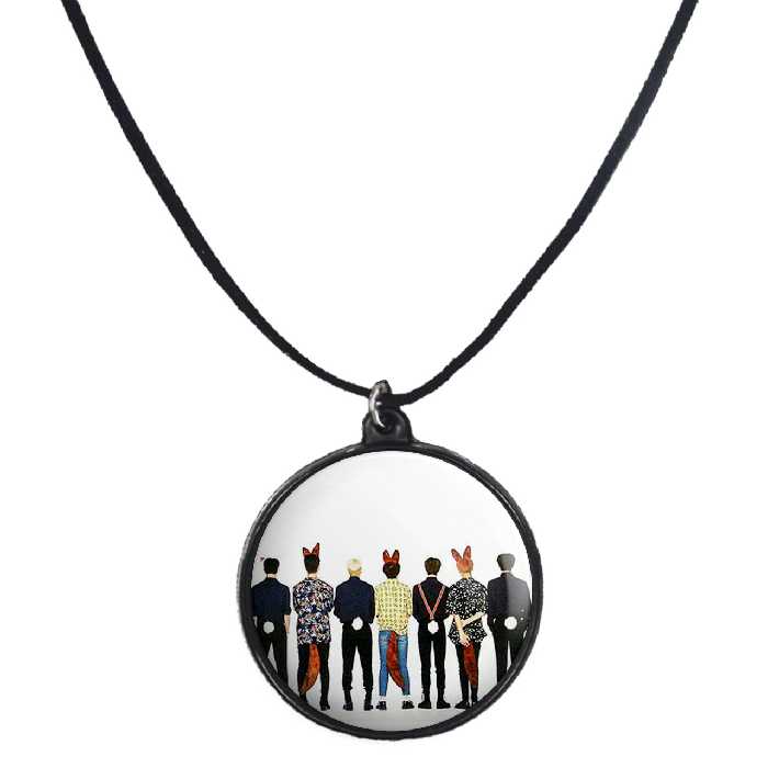 گردنبند پرمانه طرح GOT7 کد pmb.19042 مدل دو طرفه