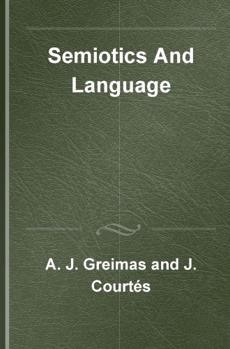 خرید و دانلود نسخه کامل کتاب Semiotics and Language: An Analytical Dictionary