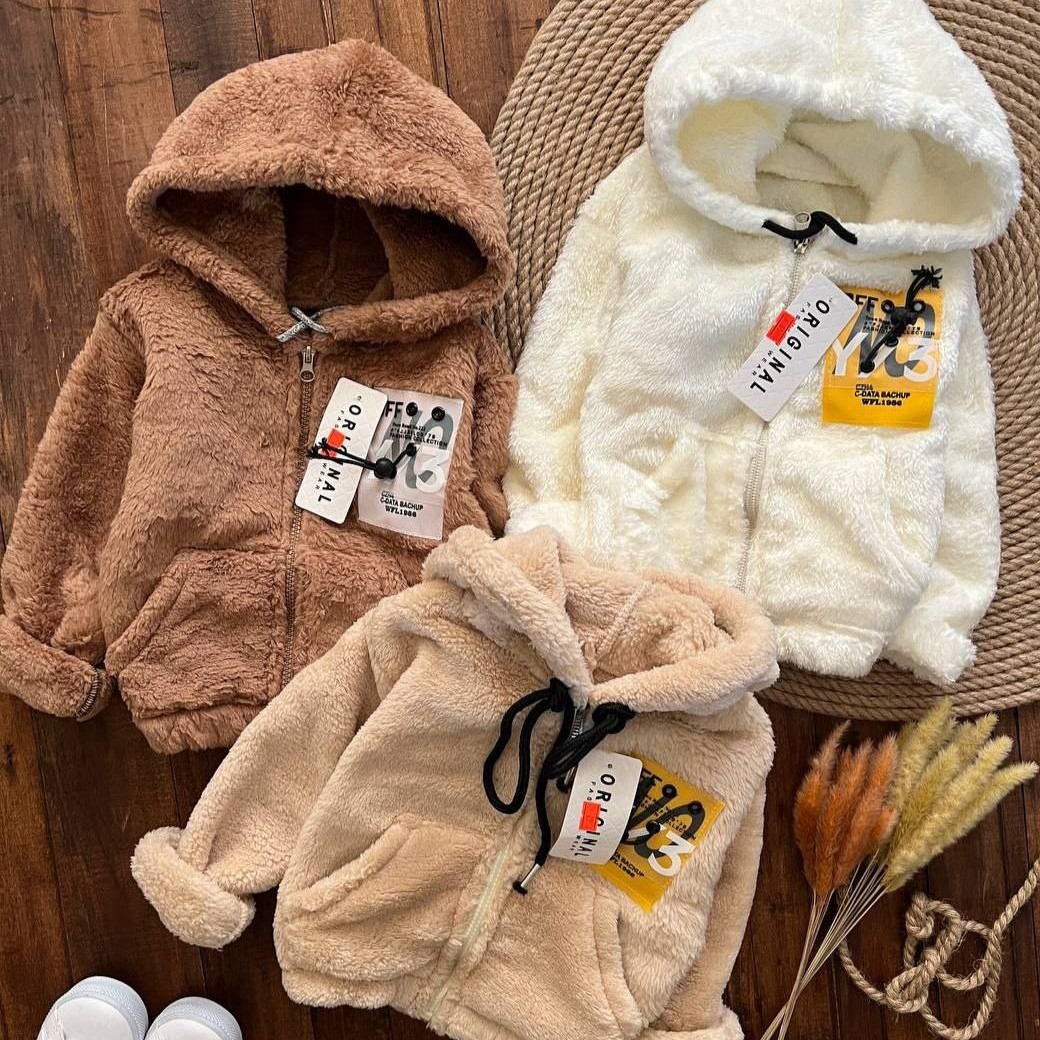 سویشرت بچگانه تدی سایز 45تا60 جنس تدی دورو 