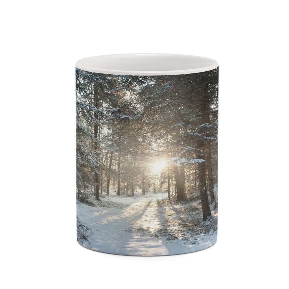 ماگ کاکتی طرح منظره برفی مدل mgh18505