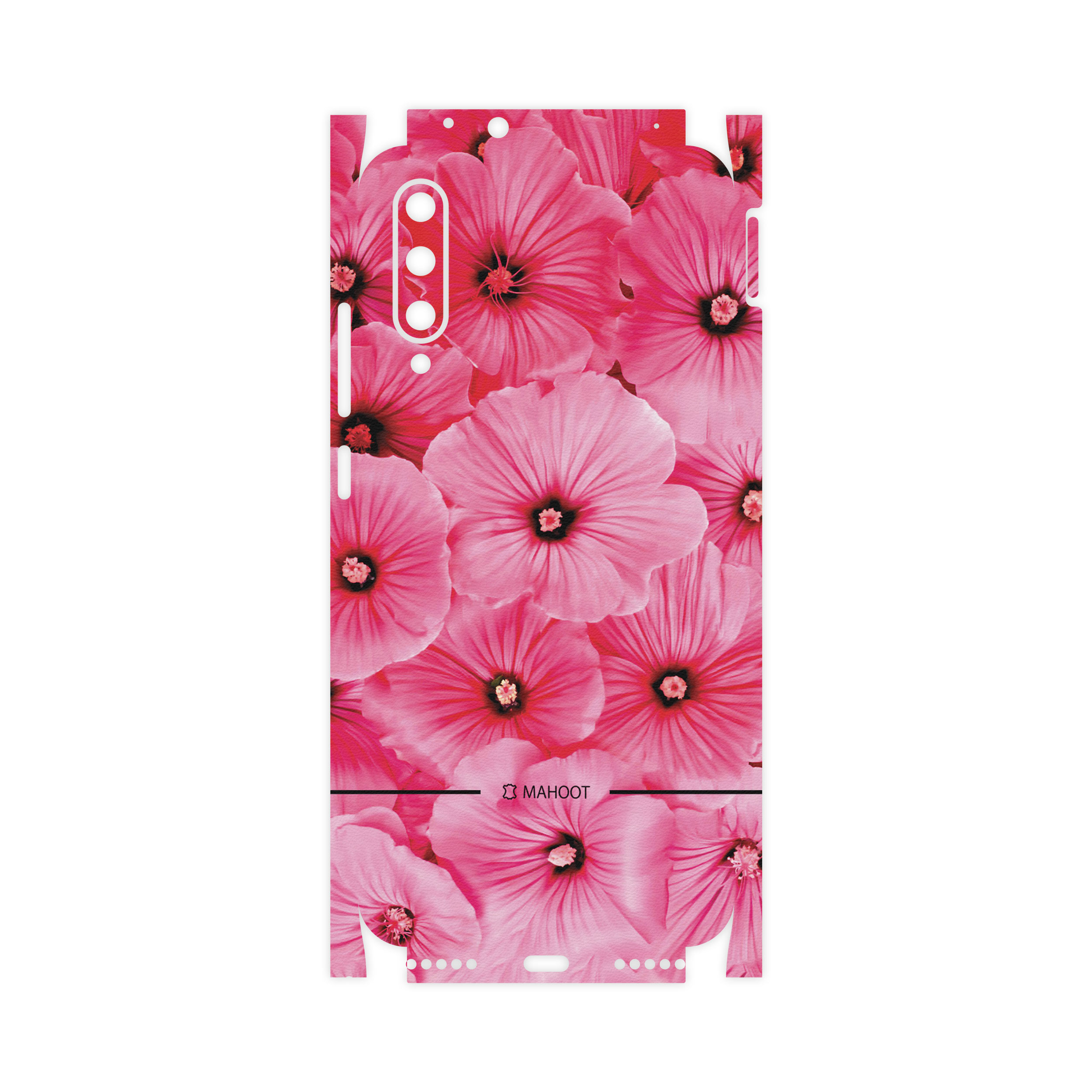 برچسب پوششی ماهوت مدل Pink-Flower-FullSkin مناسب برای گوشی موبایل شیائومی Mi A3